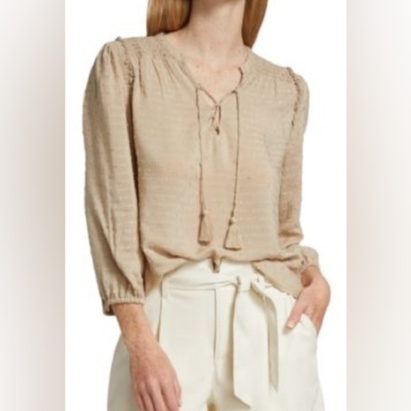 Paige | Shaylene Clip Dot Top (L) - Picture 6 of 7